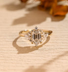 Emerald Cut Moissanite Ring