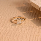 Emerald Cut Moissanite Ring