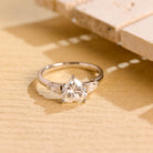 1 Carat Heart Cut Moissanite Ring