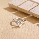 1 Carat Heart Shaped Moissanite Ring