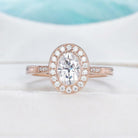 Oval Cut Moissanite Ring
