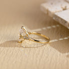Diamond Cluster Moissanite Ring