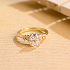 Oval Cluster Moissanite Ring