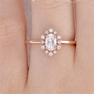 Oval Cut Moissanite Ring