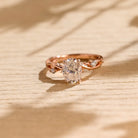 Oval Twig Moissanite Ring