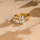 Oval Diamond Cigar Ring