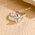 Oval Shape Moissanite Ring