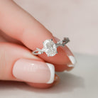 1ct Oval Moissanite Ring