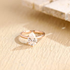 Pear Cut Moissanite Ring