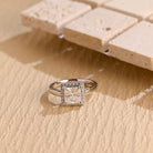 Princess Cut Moissanite Ring