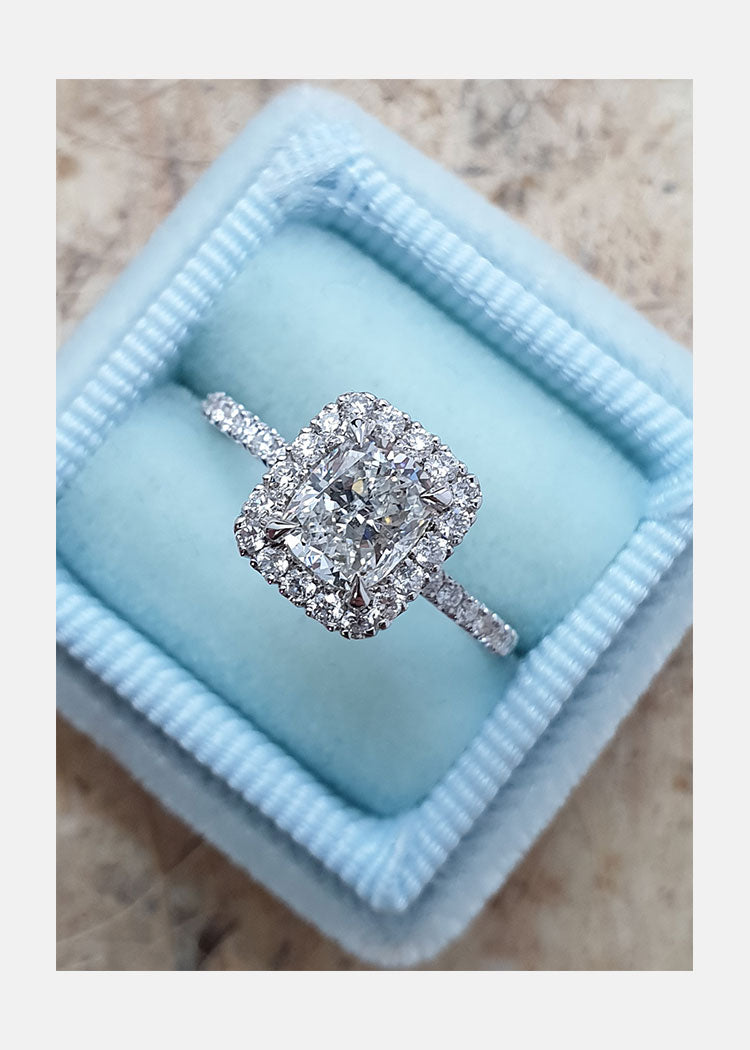 Radiant Cut Diamond Engagement Ring