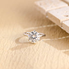 1 Carat Moissanite Engagement Ring