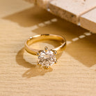 Round Brilliant Moissanite Ring