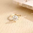 1 Carat Moissanite Engagement Ring