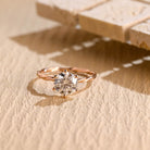 1 Carat Moissanite Engagement Ring