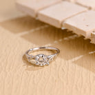 Twig Style Moissanite Engagement Ring