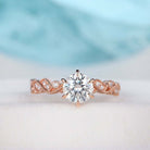 Round Cut Moissanite Ring