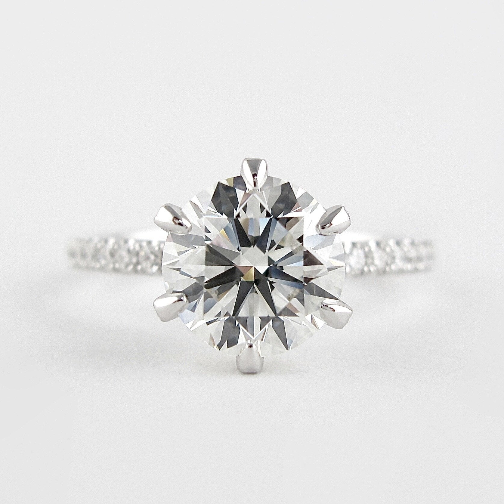 6 Prong Moissanite Ring