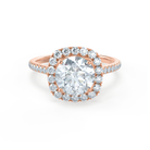 Halo Moissanite Engagement Ring