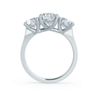 Three Stone Moissanite Ring