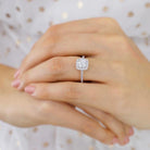 1.0 CT Round Moissanite Engagement Ring
