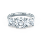 1.0 CT Round Moissanite Ring