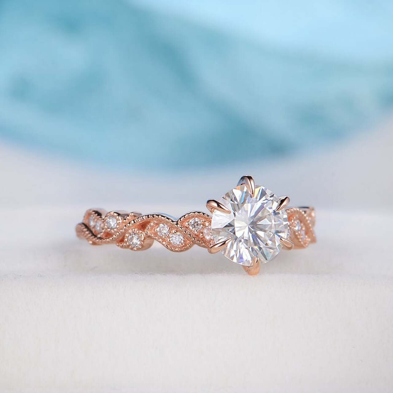 1.0CT Moissanite Ring