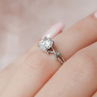 Round Moissanite Engagement Ring
