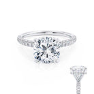 Hidden Halo Moissanite Ring