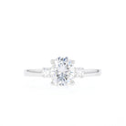 Cushion Moissanite Diamond Ring
