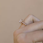 Oval Cut Moissanite Engagement Ring