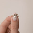 Oval Cut Moissanite Engagement Ring