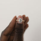 Oval Cut Moissanite Ring