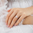 Round Moissanite Diamond Ring