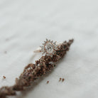 Unique Moissanite Engagement Ring