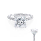 Hidden Halo Moissanite Ring