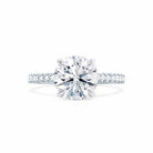 Round Moissanite Engagement Ring