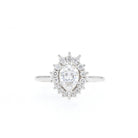 Pear Cut Moissanite Ring