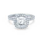 Cushion Moissanite Diamond Ring