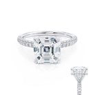 Hidden Halo Moissanite Ring