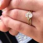 1.33ct Oval Moissanite Ring