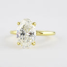 Four Prong Moissanite Ring