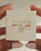 Hidden Halo Moissanite Ring