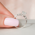 Hidden Halo Moissanite Ring