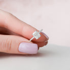 1.50CT Cushion Moissanite Ring