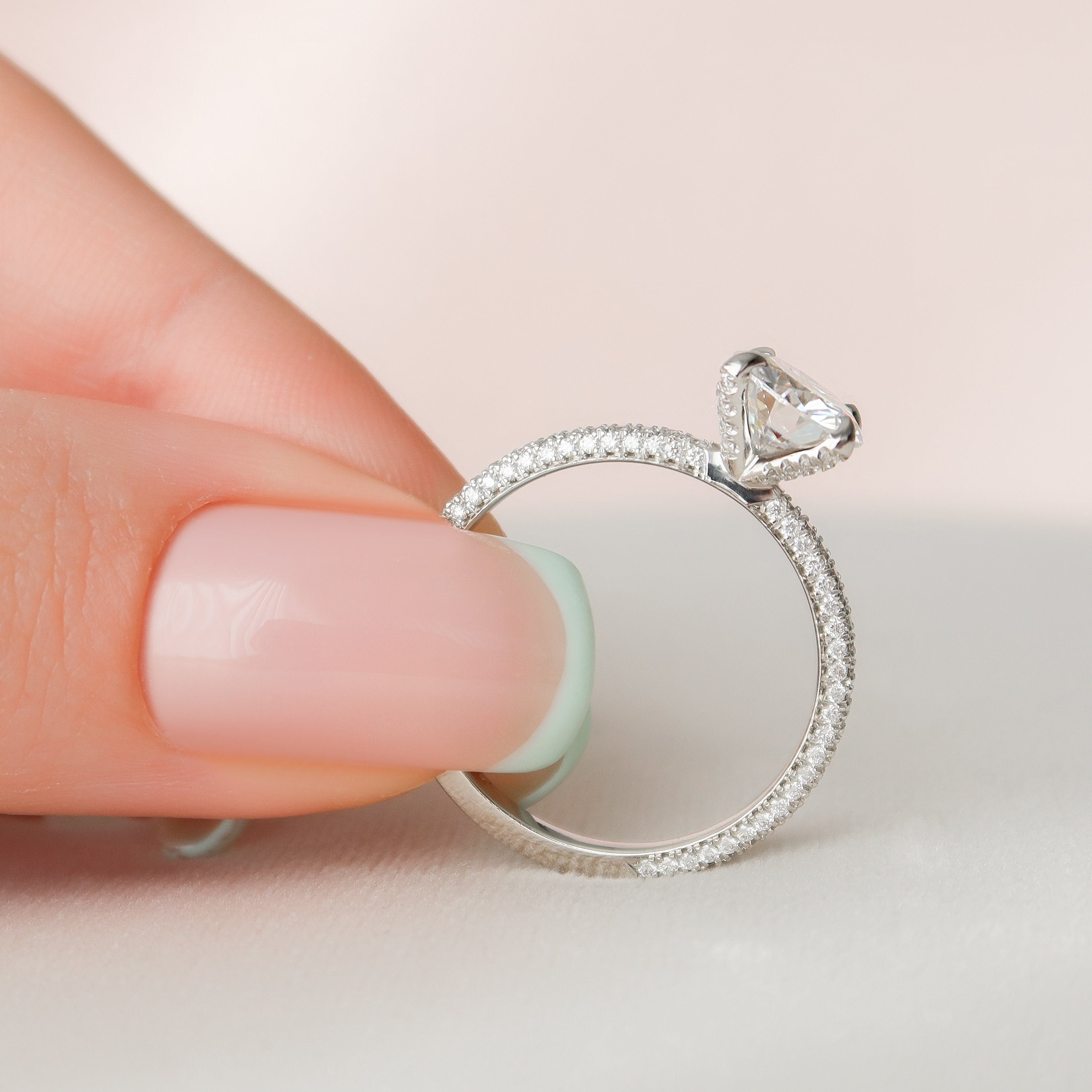 Moissanite Diamond Ring