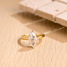1.5 Carat Marquise Moissanite Ring