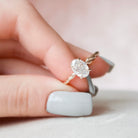 1.50CT Oval Moissanite Ring