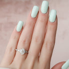 Oval Cut Moissanite Ring