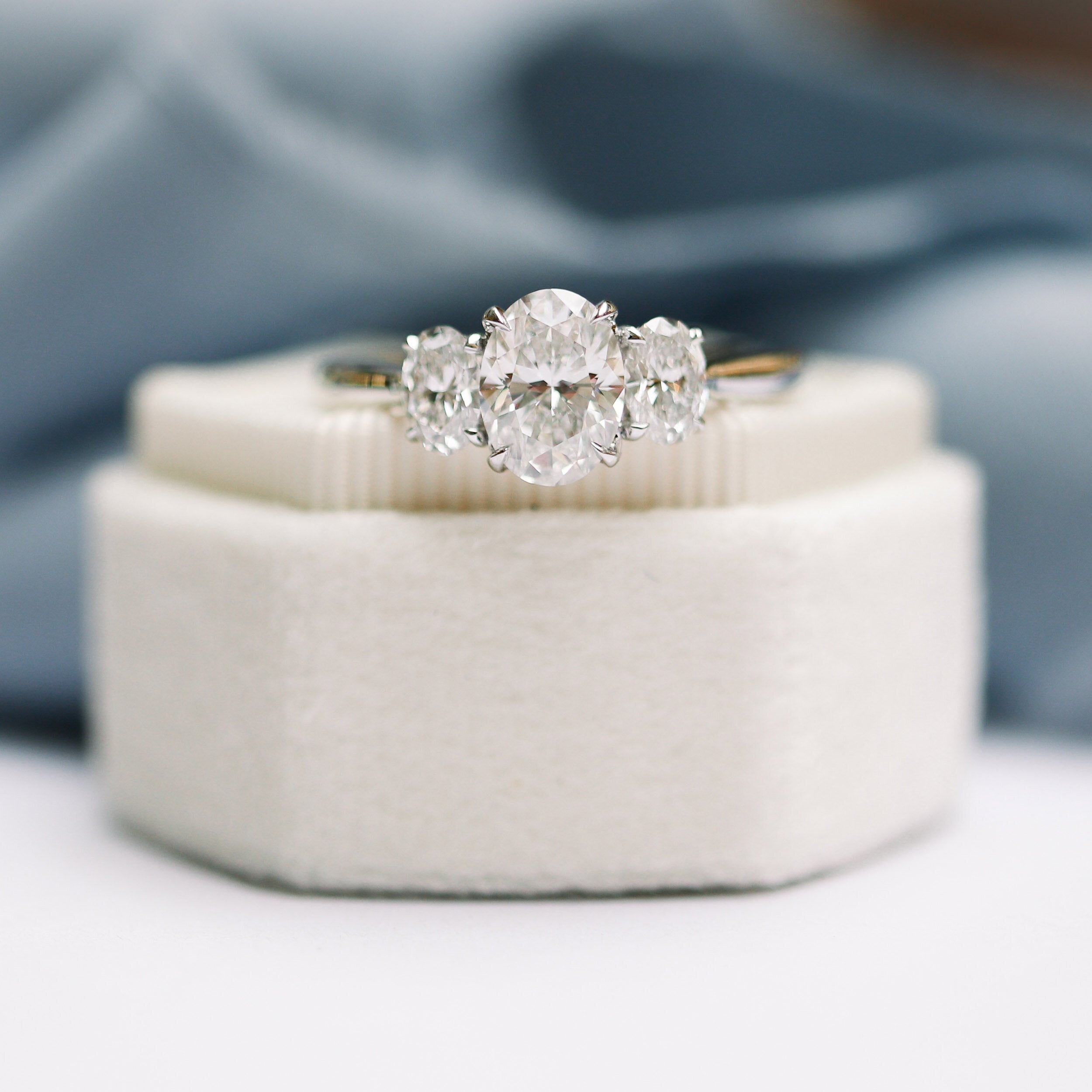 1.50ct Oval Moissanite Ring